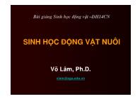 Bài giảng sinh học động vật – dh14cn - Sinh học động vật nuôi