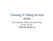 Bản thảo giáo trình thực hành PLC - Chương 5: Đồng bộ hóa