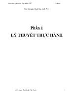 Bản thảo giáo trình thực hành PLC - Phần 1: Lý thuyết thực hành