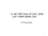 Cơ khí chế tạo máy - Bù trừ dao và các lệnh lập trình nâng cao