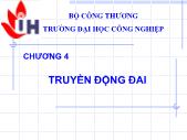 Cơ khí chế tạo máy - Chương 4: Truyền động đai