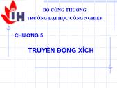 Cơ khí chế tạo máy - Chương 5: Truyền động xích