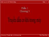 Cơ sở thiết kế máy - Chương 3: Truyền dẫn cơ khí trong máy