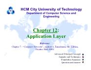 Computer networks 1 - Chapter 12: Application layer