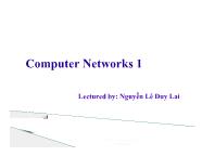 Computer networks 1 - Lecture 6: The network layer in the internet