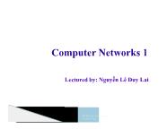 Computer networks 1 - Lecture 8: The transport layer