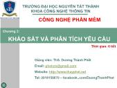 Công nghệ phần mềm - Chương 3: Khảo sát và phân tích yêu cầu