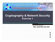 Cryptography & network security exercise 1