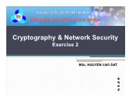 Cryptography & Network security exercise 2