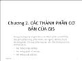 Địa lý - Chương 2: Các thành phần cơ bản của Gis