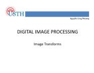 Digital image processing - Image transforms