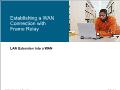 Establishing a wan connection with frame relay