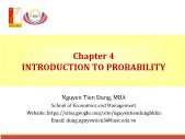 Giải tích 1 - Chapter 4: Introduction to probability