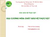 Hóa bảo vệ thực vật - Đại cương hóa chất bảo vệ thực vật