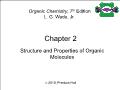 Hóa học - Chapter 2: Structure and properties of organic molecules