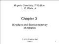 Hóa học - Chapter 3: Structure and stereochemistry of alkanes