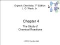 Hóa học - Chapter 4: The study of chemical reactions