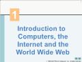 Introduction to computers, the internet and the world wide web