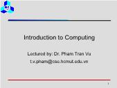 Introduction to computing - Operating systems