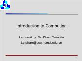 Introduction to computing - Organisational and social issues