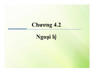 Java - Chương 4.2: Ngoại lệ