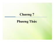 Java - Chương 7: Phương Thức