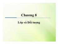 Java - Chương 8: Lớp và đối tượng