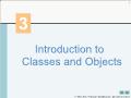 Java - Introduction to classes and objects