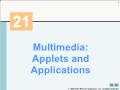 Java - Multimedia: Applets and applications