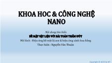 Khoa hoc & công nghệ nano