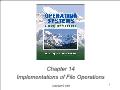 Khoa học máy tính - Chapter 14: Implementations of file operations