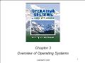 Khoa học máy tính - Chapter 3: Overview of operating systems