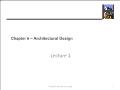 Kĩ thuật lập trình - Chapter 6: Architectural Design