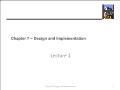 Kĩ thuật lập trình - Chapter 7: Design and Implementation