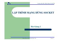 Lập trình mạng dùng socket