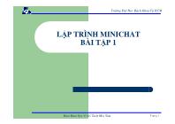 Lập trình Minichat bài tập 1