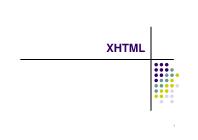 Lập trình web - XHTML