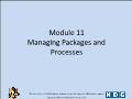 Linux - Module 11: Managing packages and processes
