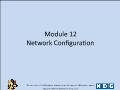 Linux - Module 12: Network configuration