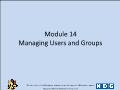 Linux - Module 14: Managing users and groups