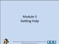 Linux - Module 5: Getting Help