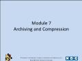 Linux - Module 7: Archiving and compression