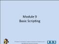 Linux - Module 9: Basic Scripting