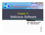 Mạng máy tính 1 - Chapter 11: Malicious software