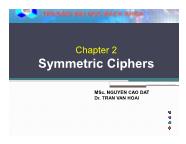 Mạng máy tính 1 - Chapter 2: Symmetric ciphers