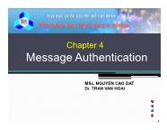 Mạng máy tính 1 - Chapter 4: Message authentication