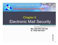 Mạng máy tính 1 - Chapter 6: Electronic mail security