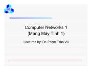 Mạng máy tính 1 - Lecture 3: Networking technologies