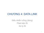 Mạng máy tính cơ bản - Chương 4: Data link