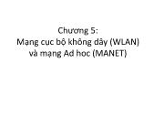 Mạng máy tính cơ bản - Chương 5: Mạng cục bộ không dây (wlan) và mạng ad hoc (manet)